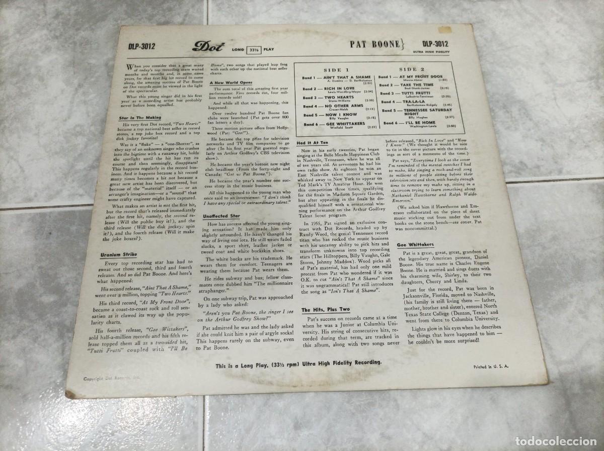 Discos de vinilo: Pat Boone lp original USA - Foto 2