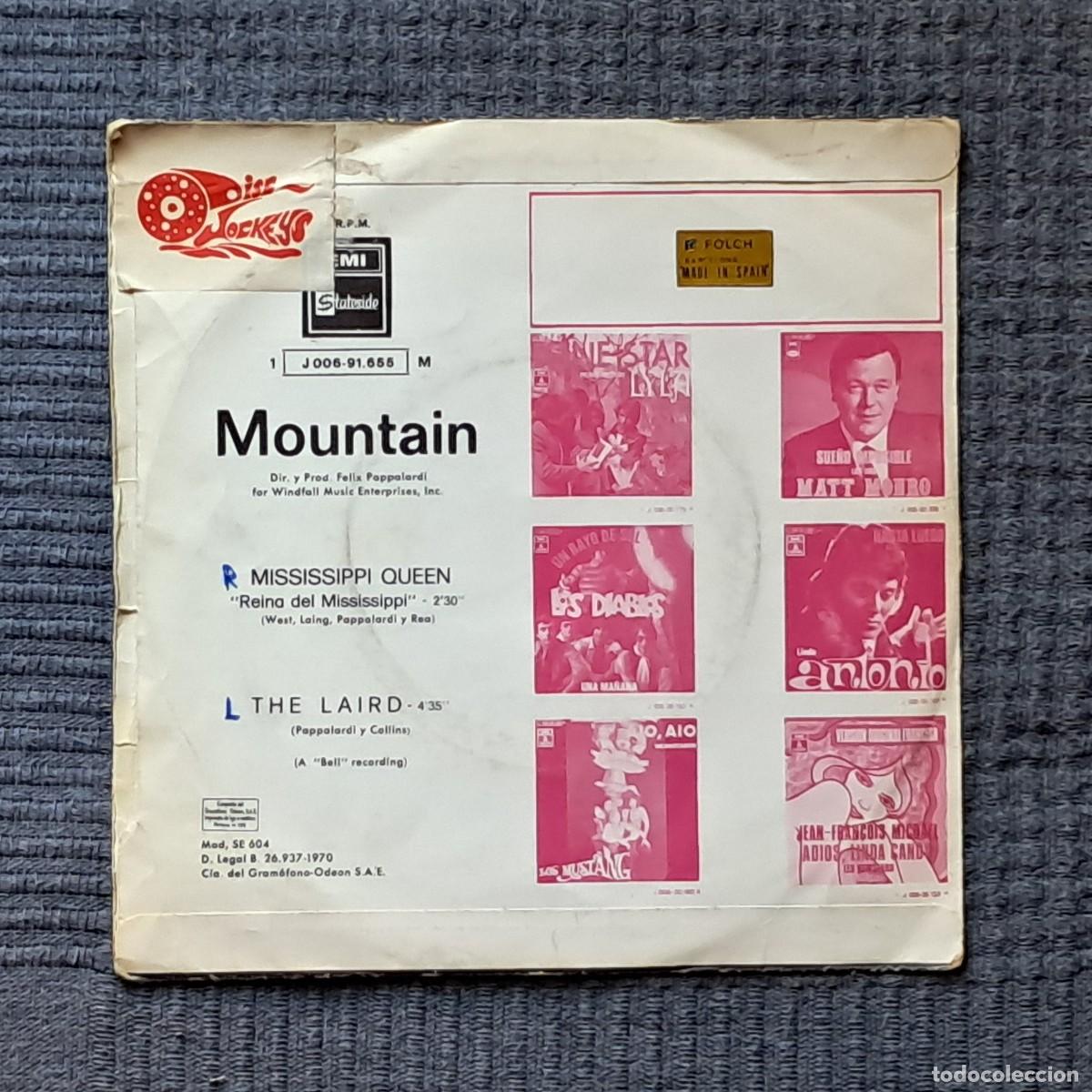 Discos de vinilo: MOUNTAIN - MISSISSIPPI QUEEN - Foto 2