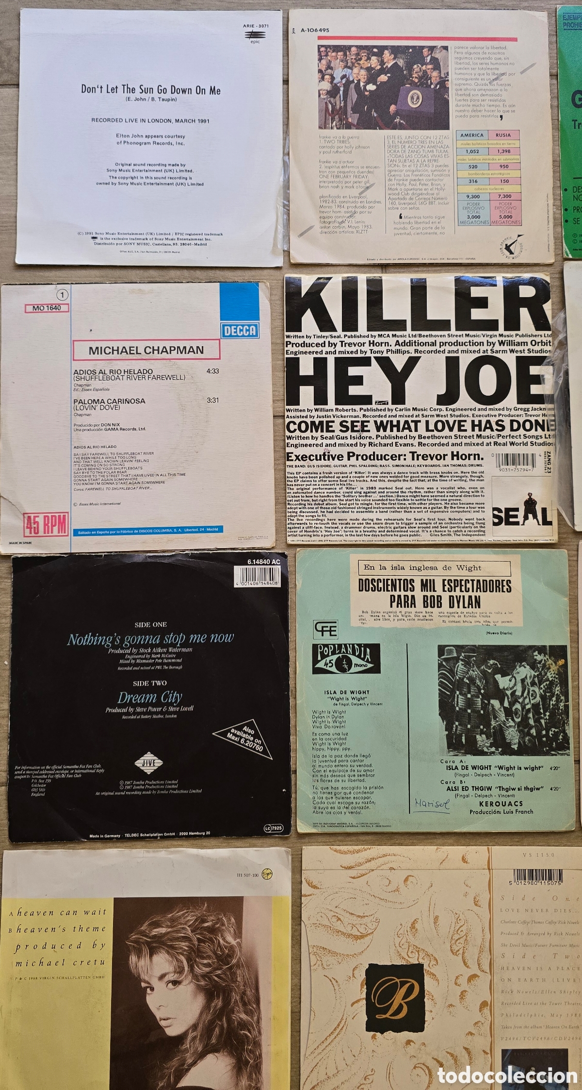 Discos de vinilo: SINGLE LOTE M&Uacute;SICA INTERNACIONAL - Foto 3