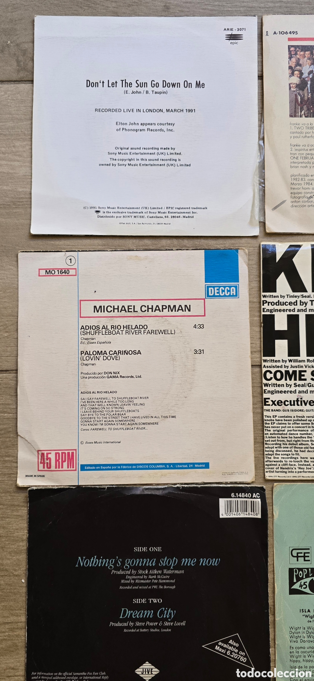 Discos de vinilo: SINGLE LOTE M&Uacute;SICA INTERNACIONAL - Foto 4