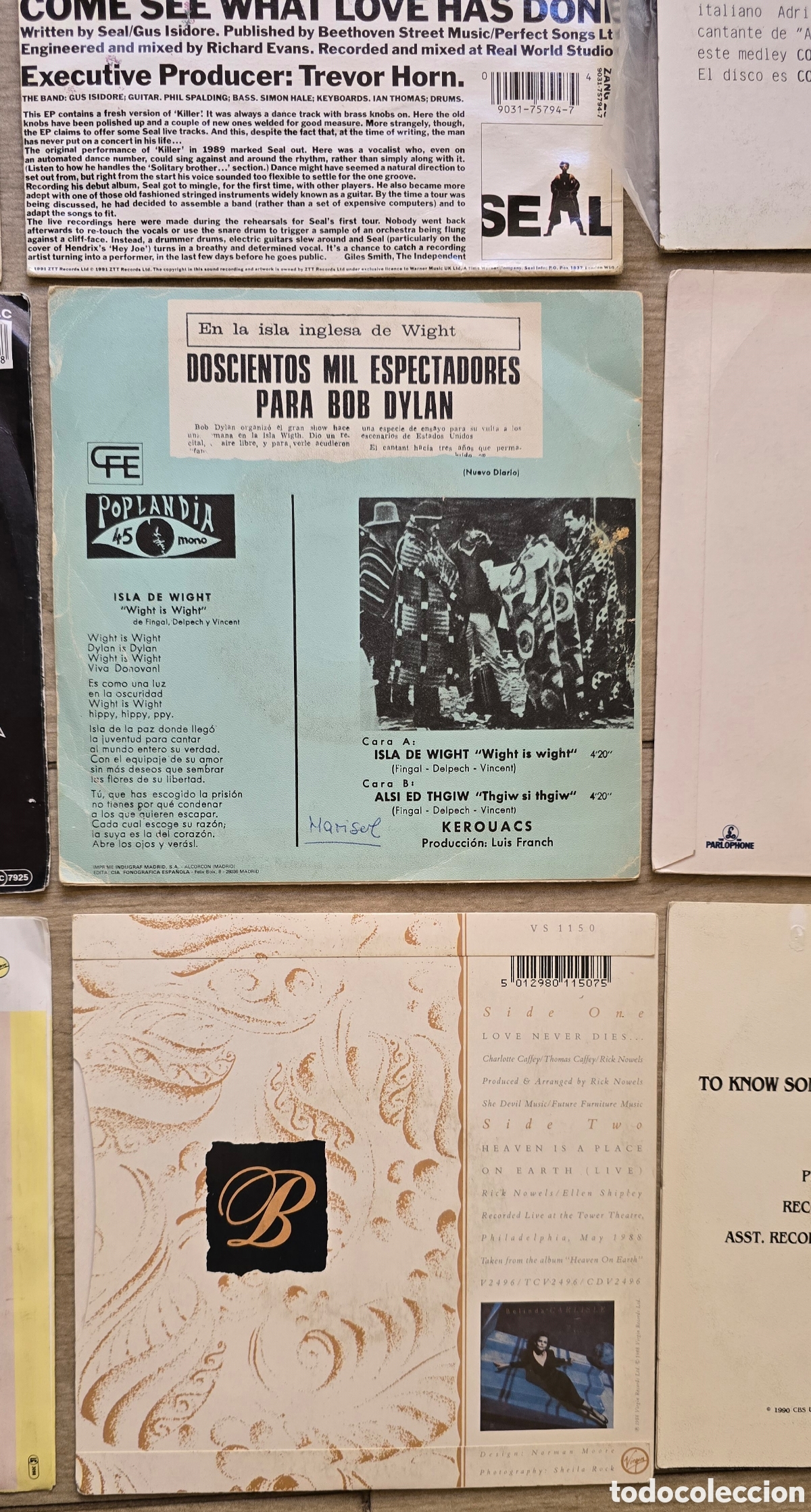 Discos de vinilo: SINGLE LOTE M&Uacute;SICA INTERNACIONAL - Foto 8