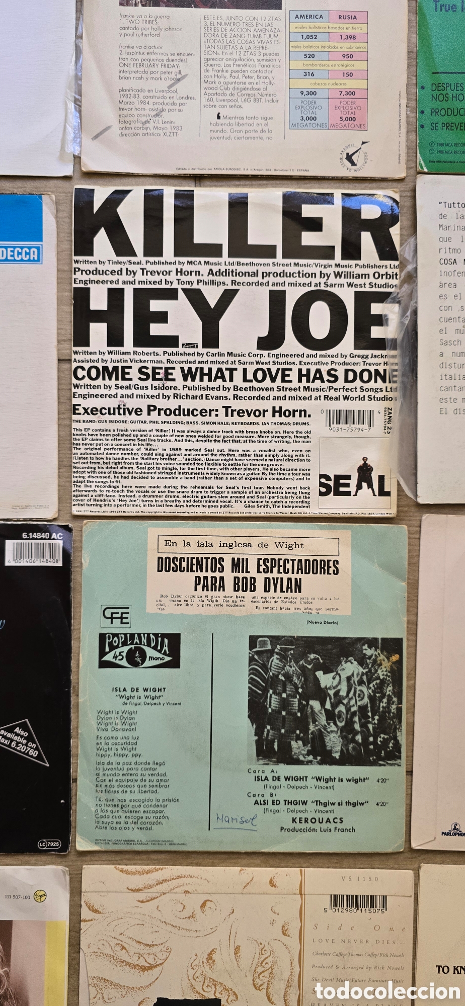 Discos de vinilo: SINGLE LOTE M&Uacute;SICA INTERNACIONAL - Foto 9