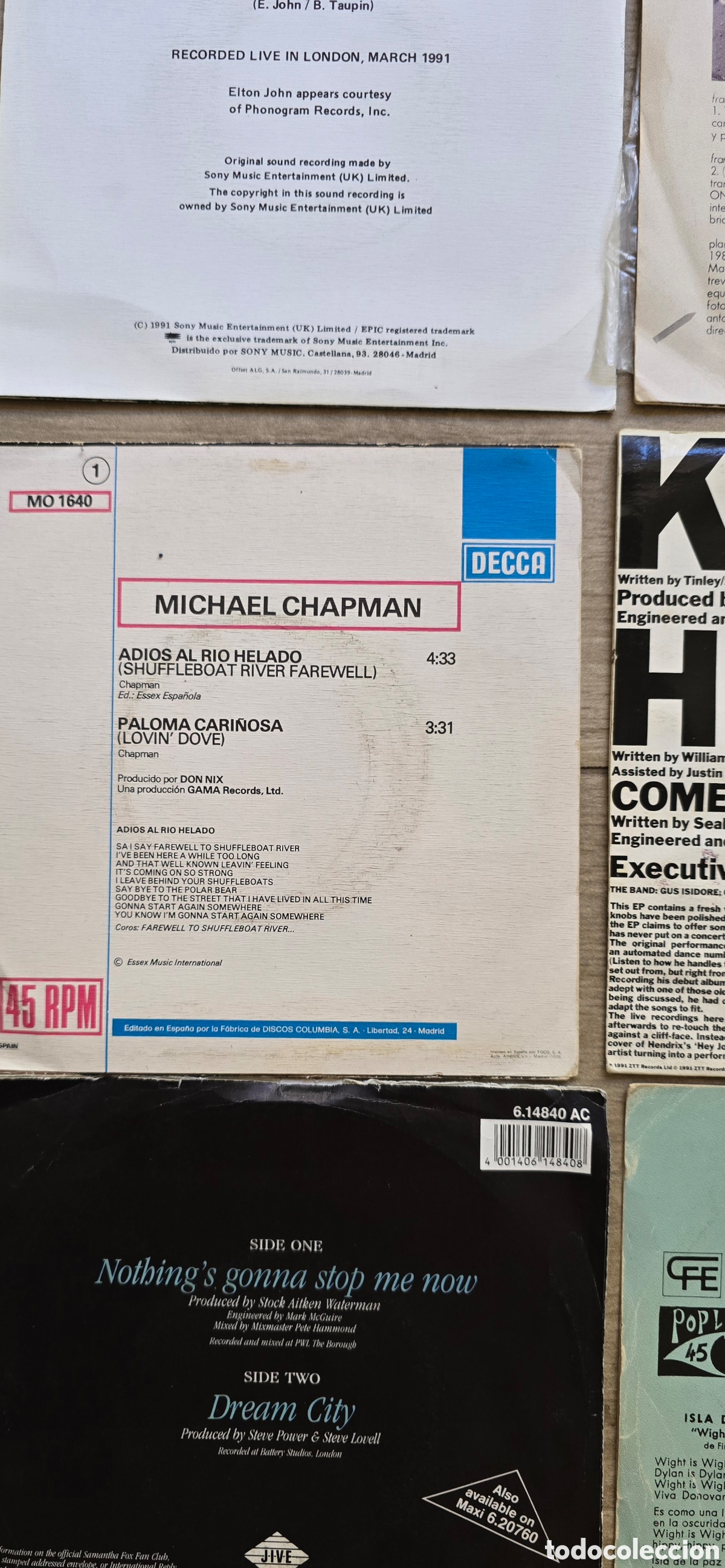 Discos de vinilo: SINGLE LOTE M&Uacute;SICA INTERNACIONAL - Foto 10