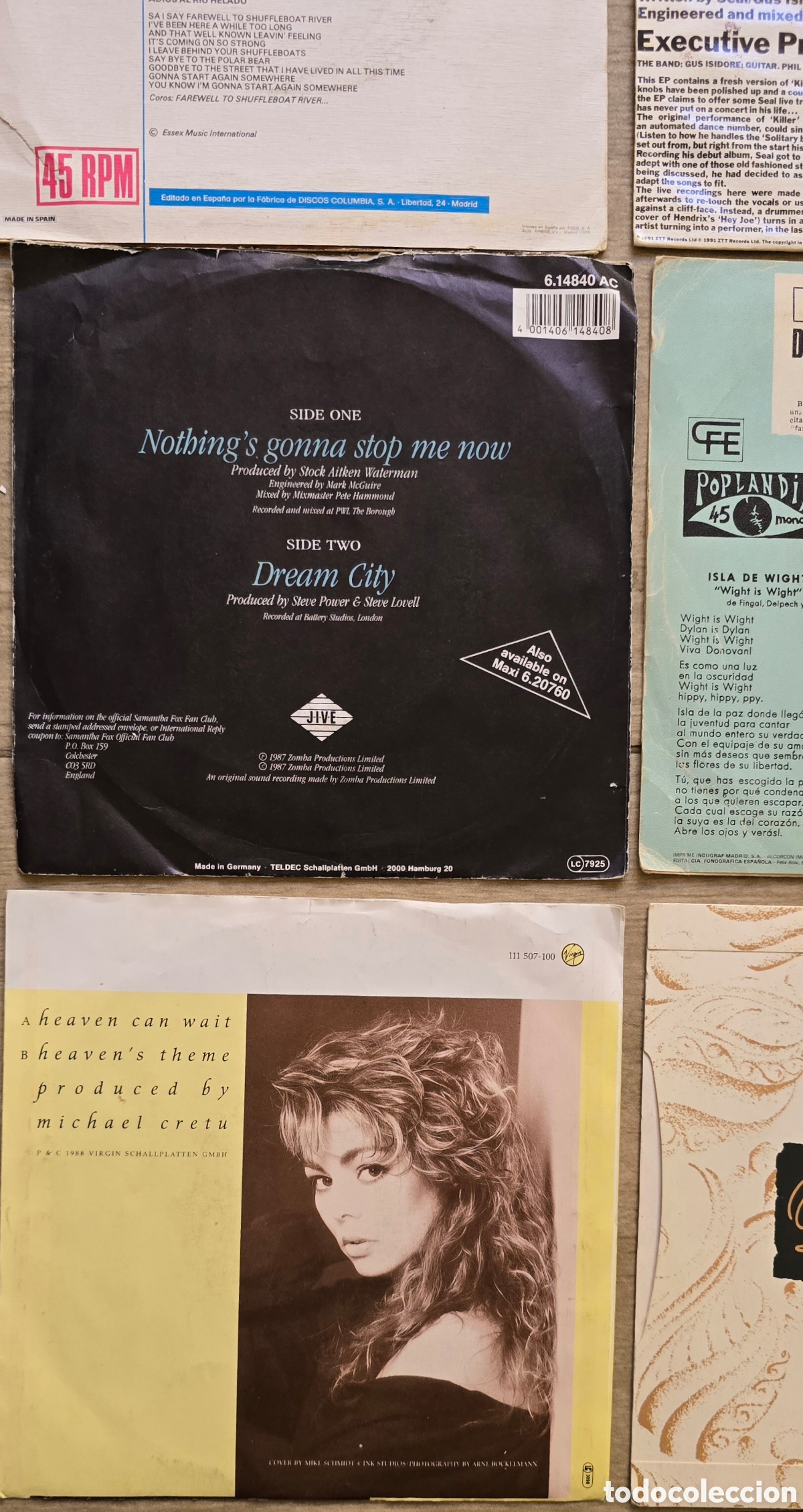 Discos de vinilo: SINGLE LOTE M&Uacute;SICA INTERNACIONAL - Foto 11