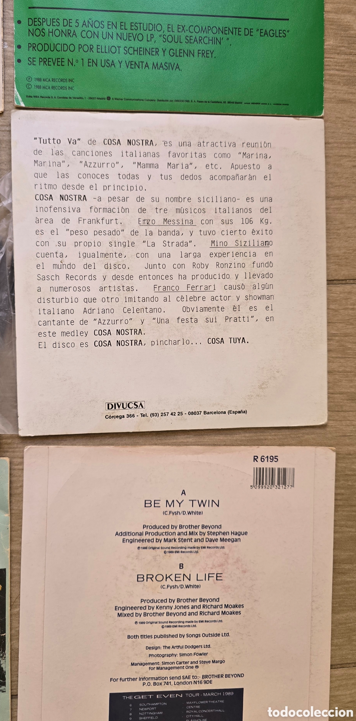 Discos de vinilo: SINGLE LOTE M&Uacute;SICA INTERNACIONAL - Foto 13