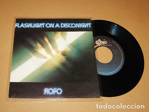 Discos de vinilo: ROFO - FLASHLIGHT ON A DISCO NIGHT - SINGLE - 1983 - TEMAZO N&ordm;1 EN DISCOTECAS - Foto 1