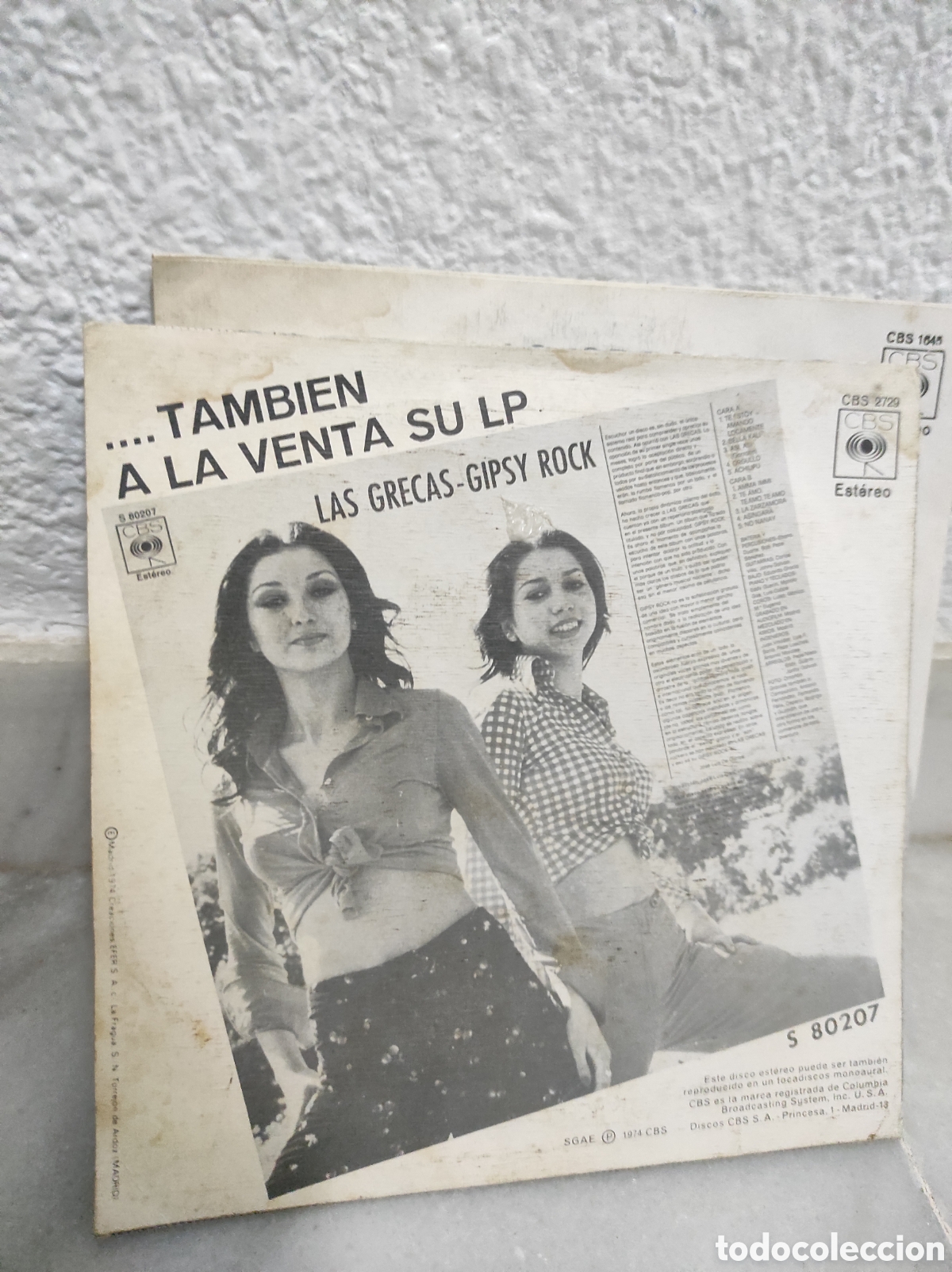 Discos de vinilo: LOTE 4 SINGLES LAS GRECAS - Foto 8