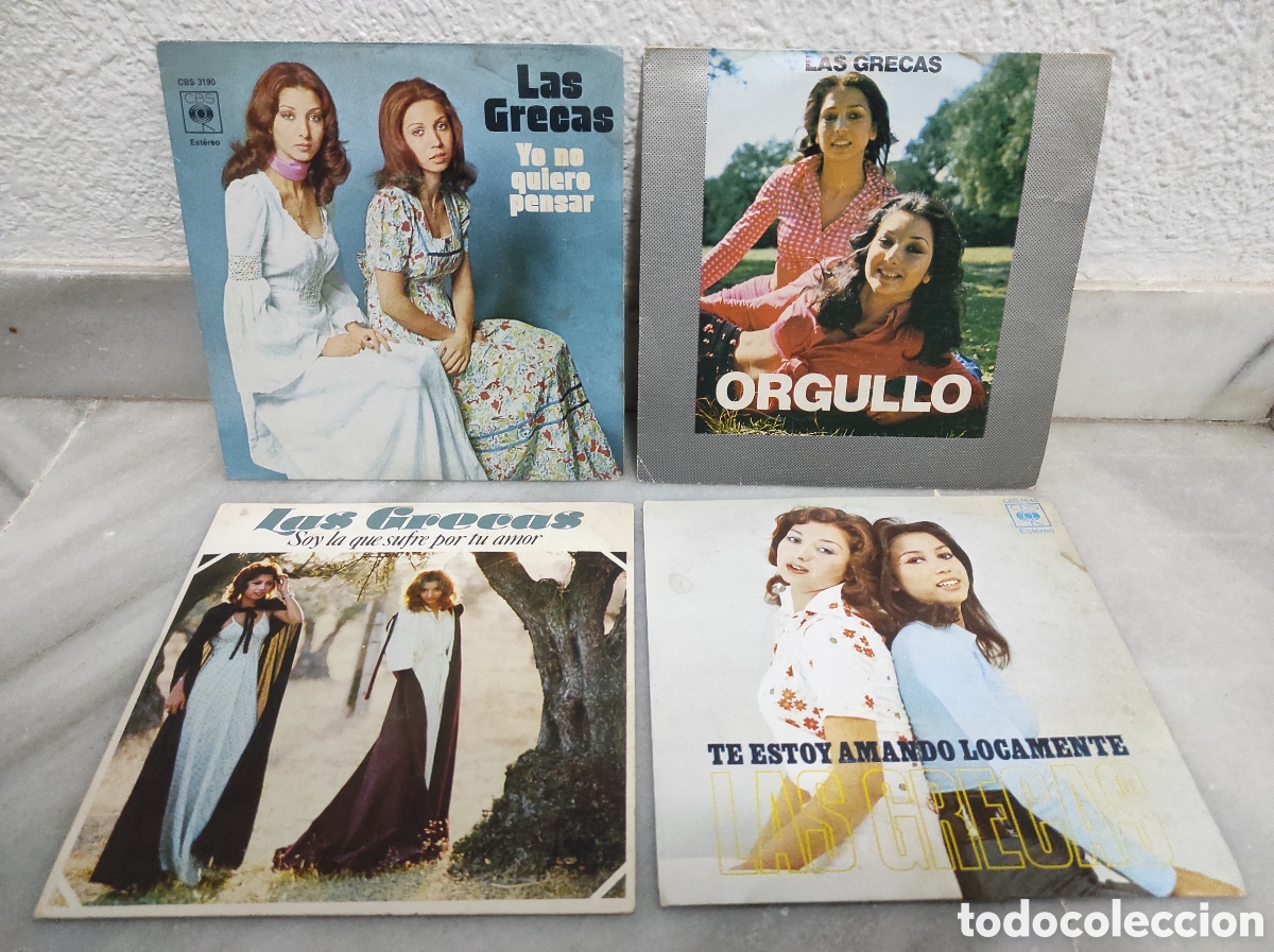 Discos de vinilo: LOTE 4 SINGLES LAS GRECAS - Foto 1