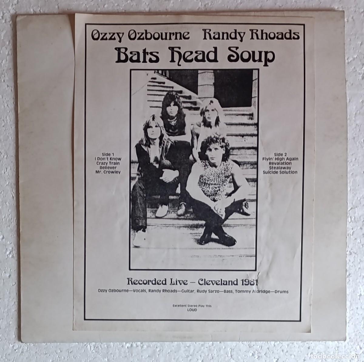 Discos de vinilo: Ozzy Osbourne With Randy Rhoads &ndash; Bats Head Soup - Foto 1