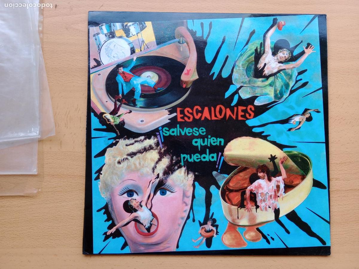 Discos de vinilo: Escalones - s&aacute;lvese qui&eacute;n pueda - Foto 1