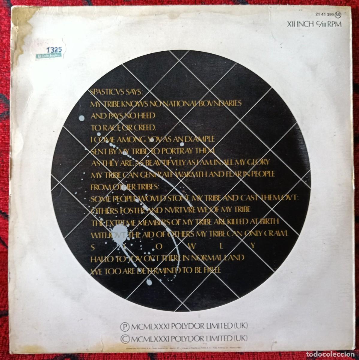 Discos de vinilo: IAN DURY ** Spasticus Autisticus ** MAXI SINGLE VINILO 1981 - Foto 2