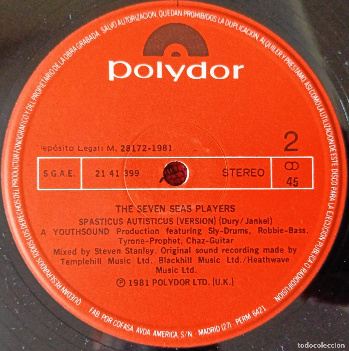 Discos de vinilo: IAN DURY ** Spasticus Autisticus ** MAXI SINGLE VINILO 1981 - Foto 4
