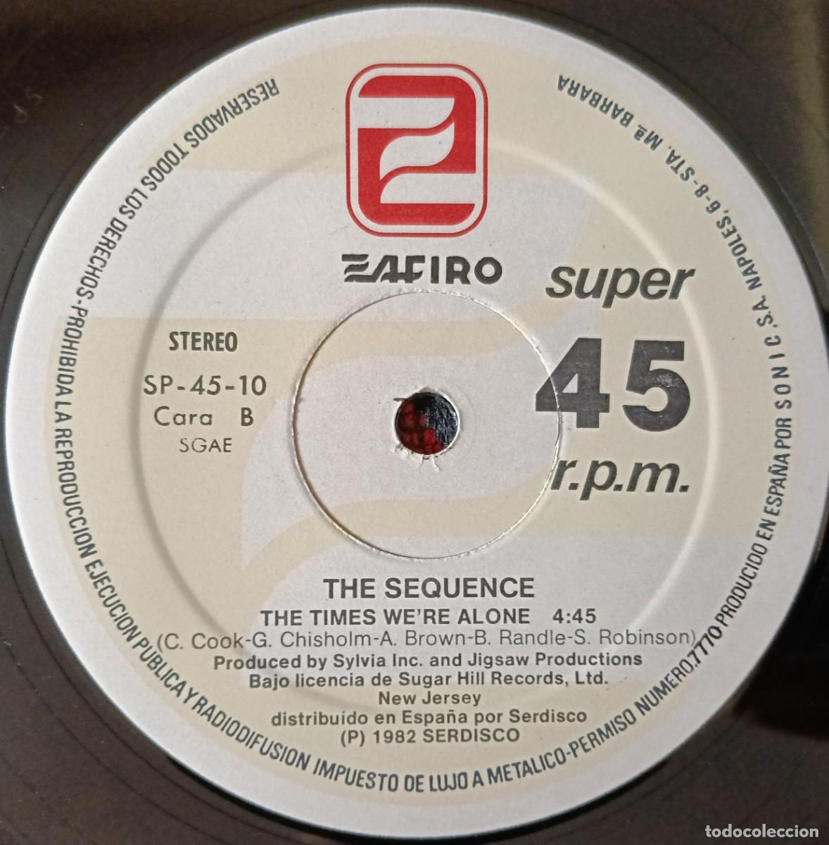 Discos de vinilo: THE SEQUENCE ** Come On Lets Boogie ** MAXI SINGLE VINILO PROMOCIONAL 1982 - Foto 4
