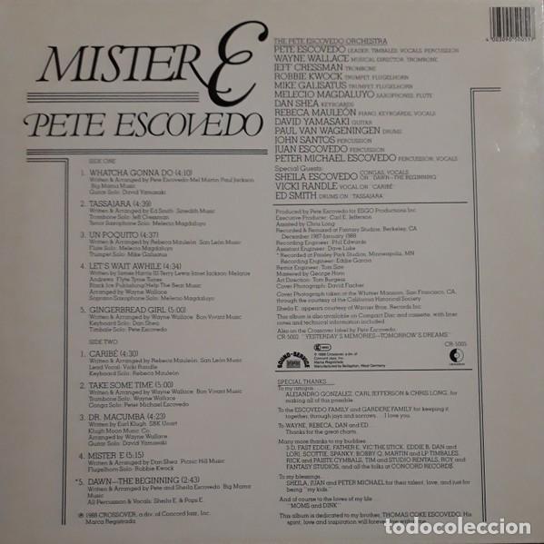 Discos de vinilo: Pete Escovedo &ndash; Mister E - Foto 2
