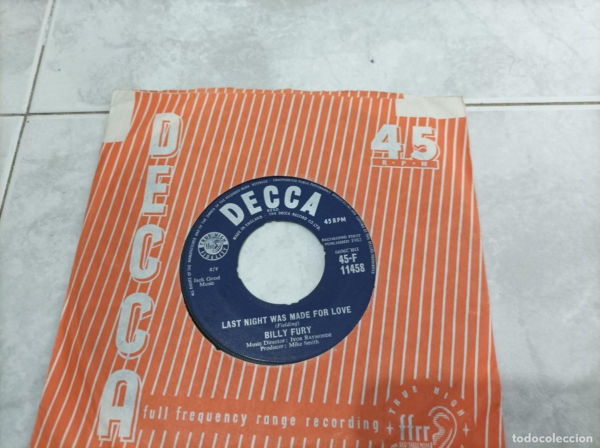 Discos de vinilo: Billy Fury single original UK - Foto 1