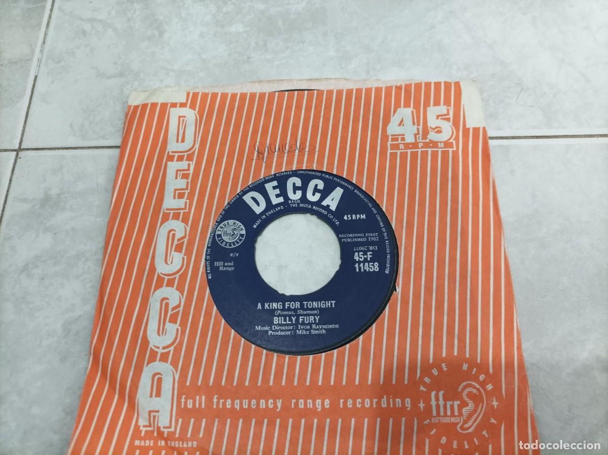 Discos de vinilo: Billy Fury single original UK - Foto 2