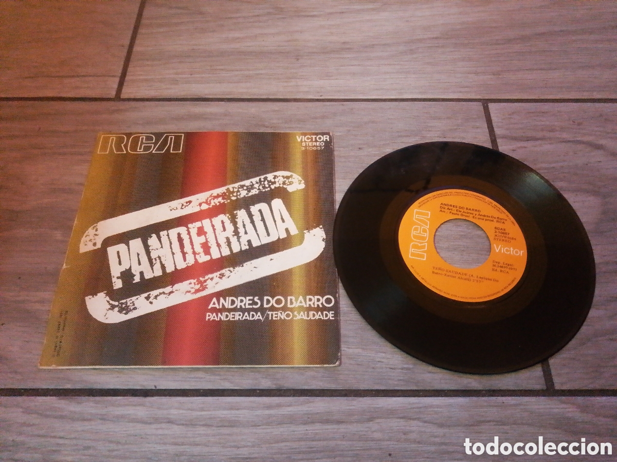 Discos de vinilo: ANDR&Eacute;S DO BARRO - PANDEIRADA - SINGLE - SPAIN - CC - - Foto 2
