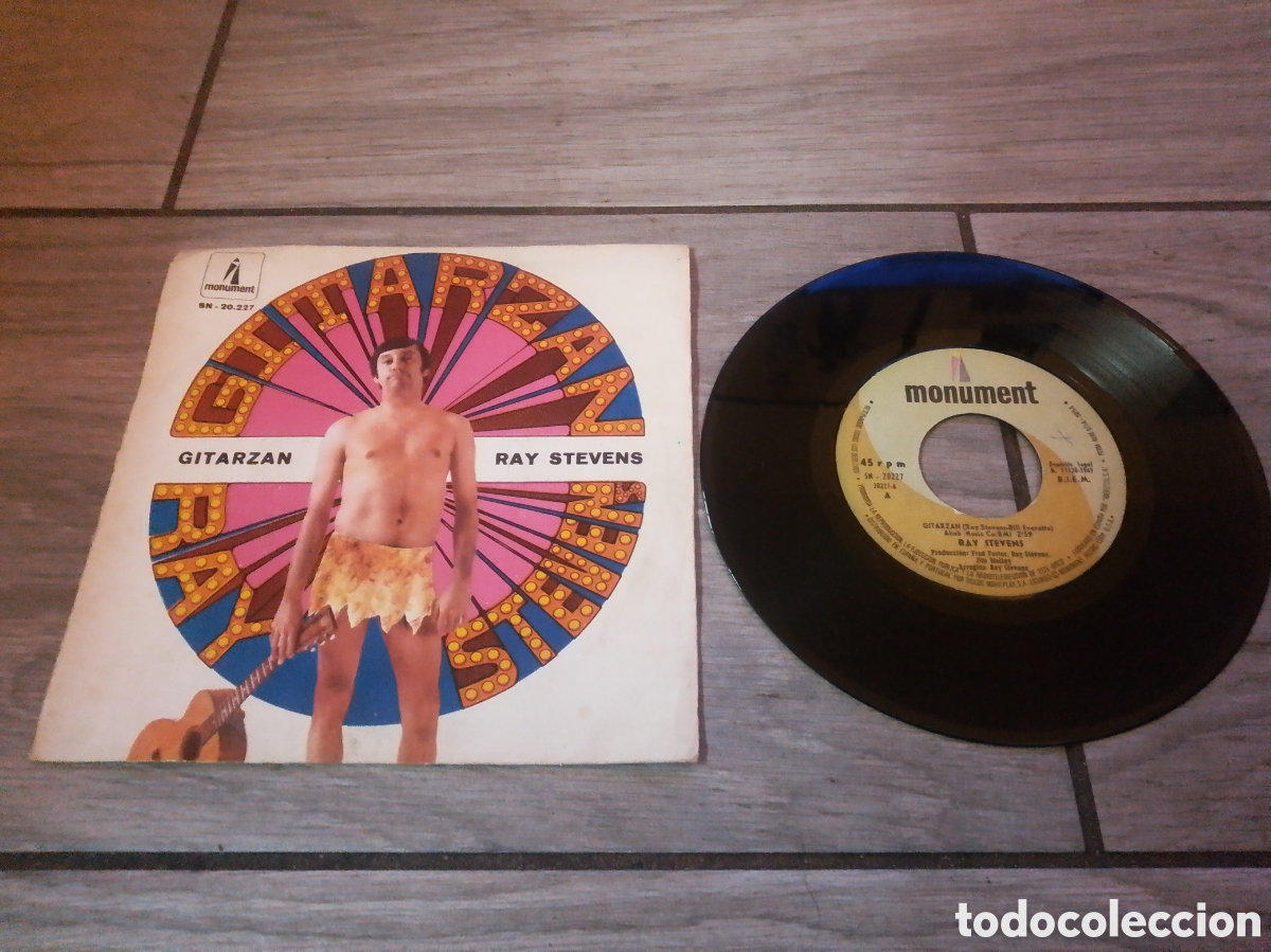 Discos de vinilo: RAY STEVENS - GITARZAN - SINGLE - SPAIN - MONUMENT - CC - - Foto 1