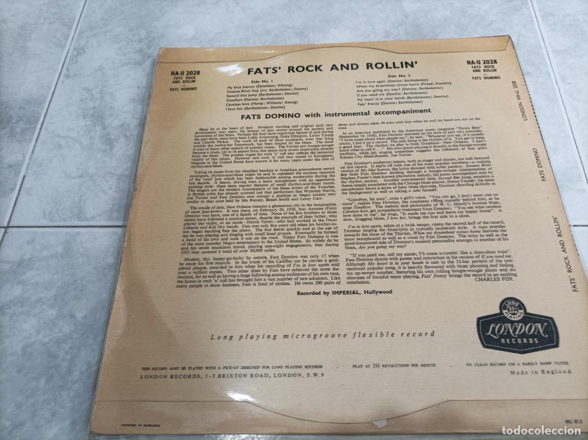 Discos de vinilo: Fats Domino lp original UK - Foto 2