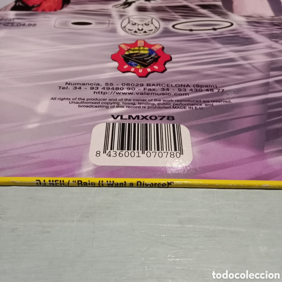 Discos de vinilo: DJ NEIL - RAIN - MAXI-SINGLE 12&rdquo; - Foto 3