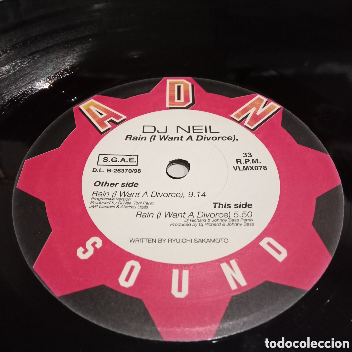 Discos de vinilo: DJ NEIL - RAIN - MAXI-SINGLE 12&rdquo; - Foto 4