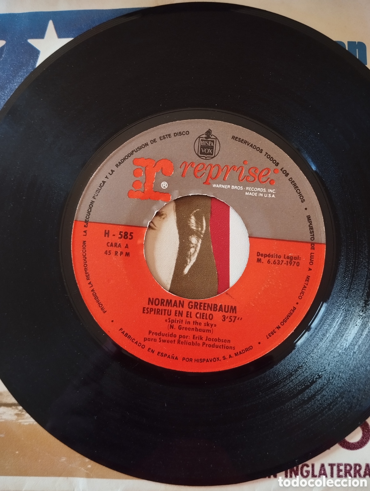 Discos de vinilo: Norman Greenbaum - Esp&iacute;ritu en el Cielo - single - Foto 3
