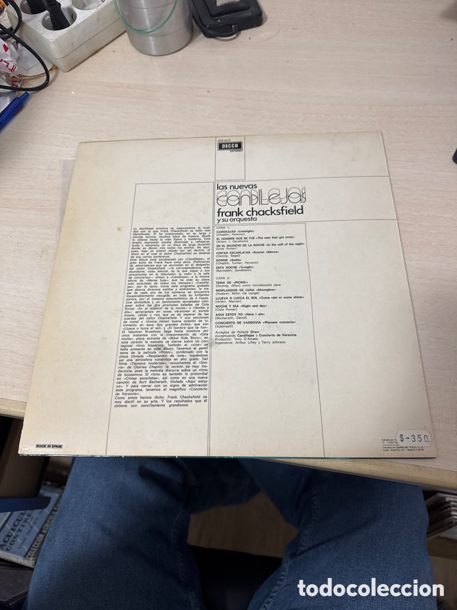 Discos de vinilo: DISCO VINILO FRANK CHACKSFIELD Y SU ORQUESTA 1966 - Foto 4