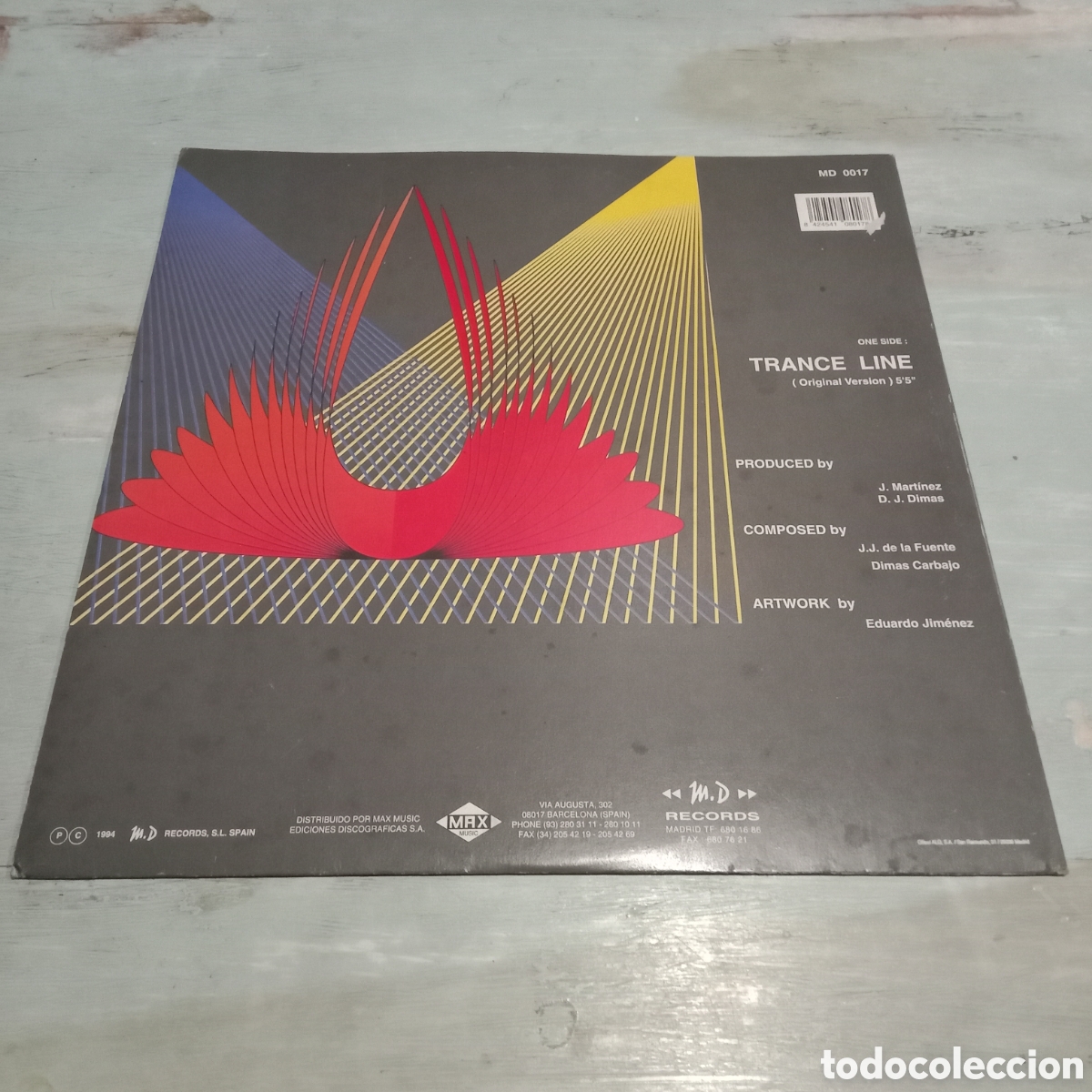 Discos de vinilo: COMMITTE - TRANCE LINE - MAXI-SINGLE 12&rdquo; - Foto 2