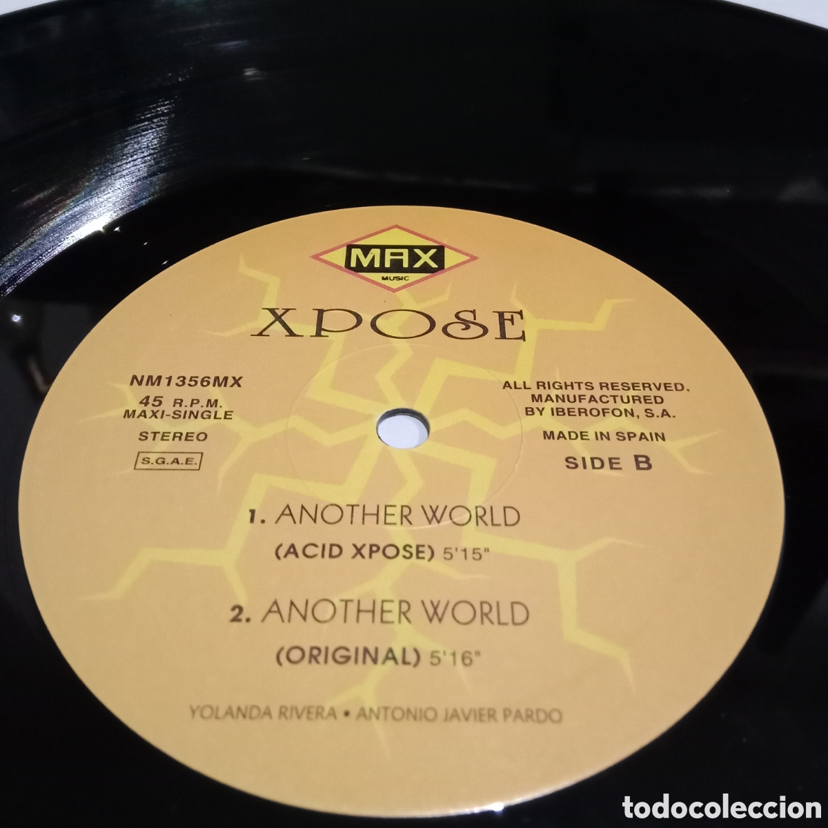 Discos de vinilo: XPOSE - ANOTHER WORLD - MAXI-SINGLE 12&rdquo; - Foto 4