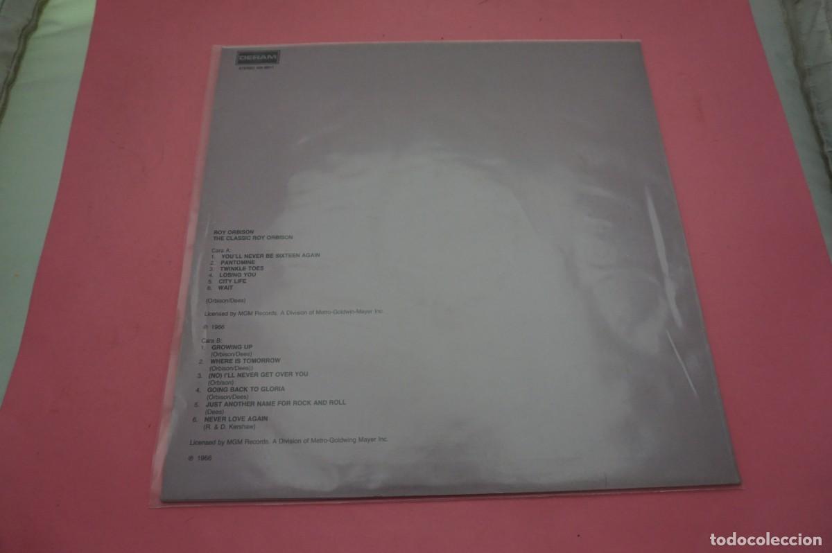 Discos de vinilo: LP- ROY ORBISON - THE CLASSIC - DISCO EN EXCELENTE ESTADO - Foto 3