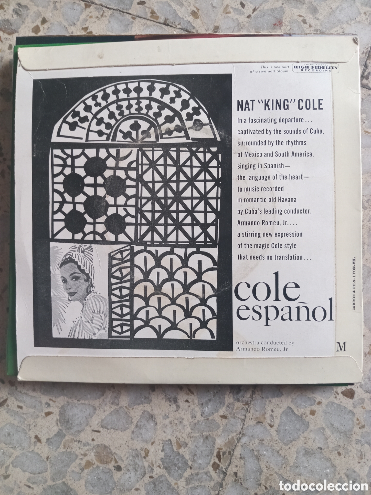Discos de vinilo: EP NAT KING COLE CACHITO EDICION FRANCIA - Foto 2