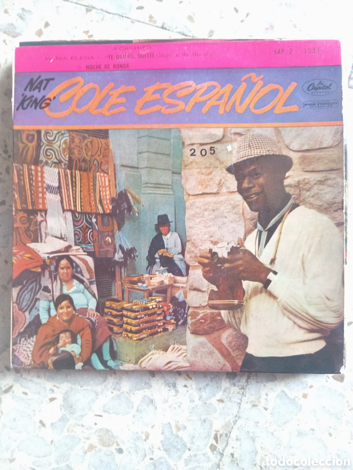 Discos de vinilo: EP NAT KING COLE CACHITO EDICION FRANCIA - Foto 1
