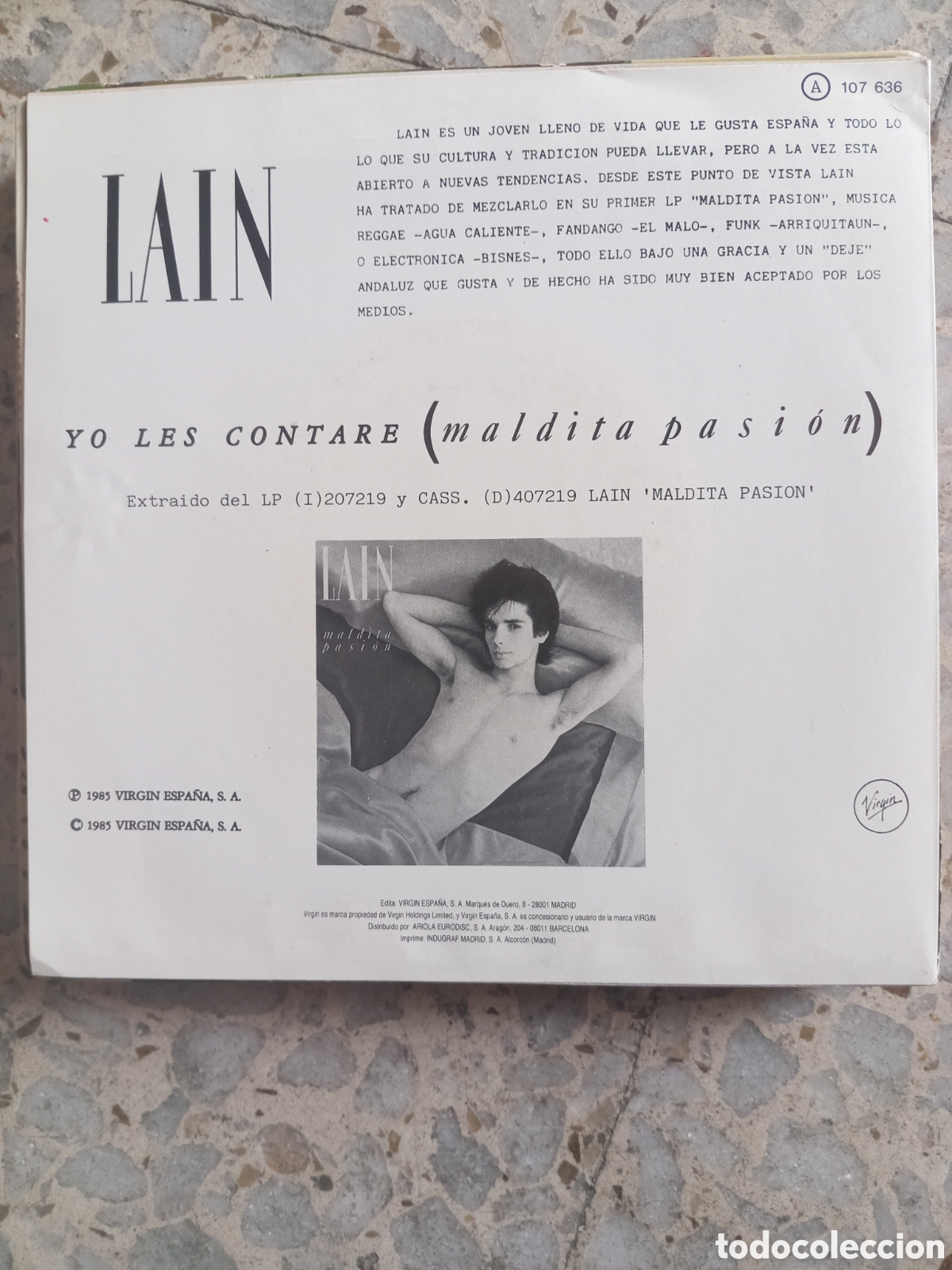 Discos de vinilo: SGL LAIN YO LES CONTARE 1985 - Foto 2