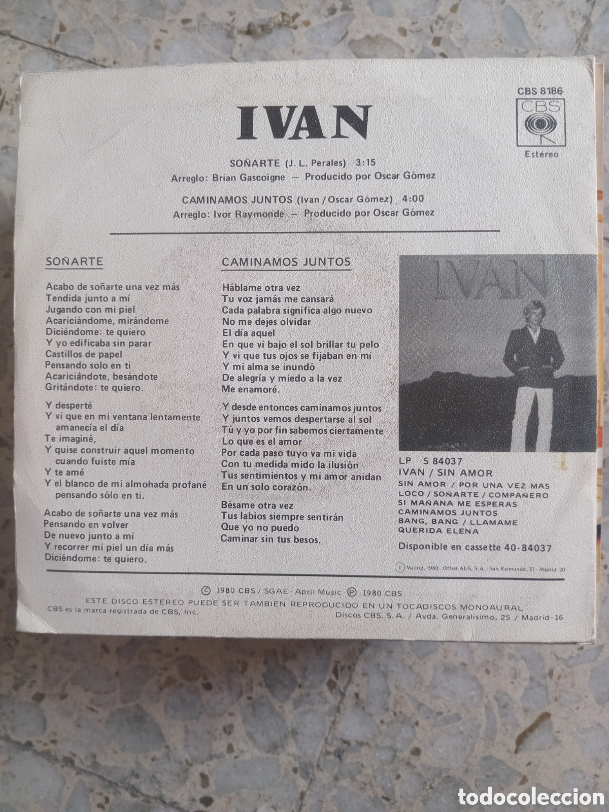 Discos de vinilo: SGL IVAN SO&Ntilde;ARTE 1980 PROMO - Foto 2