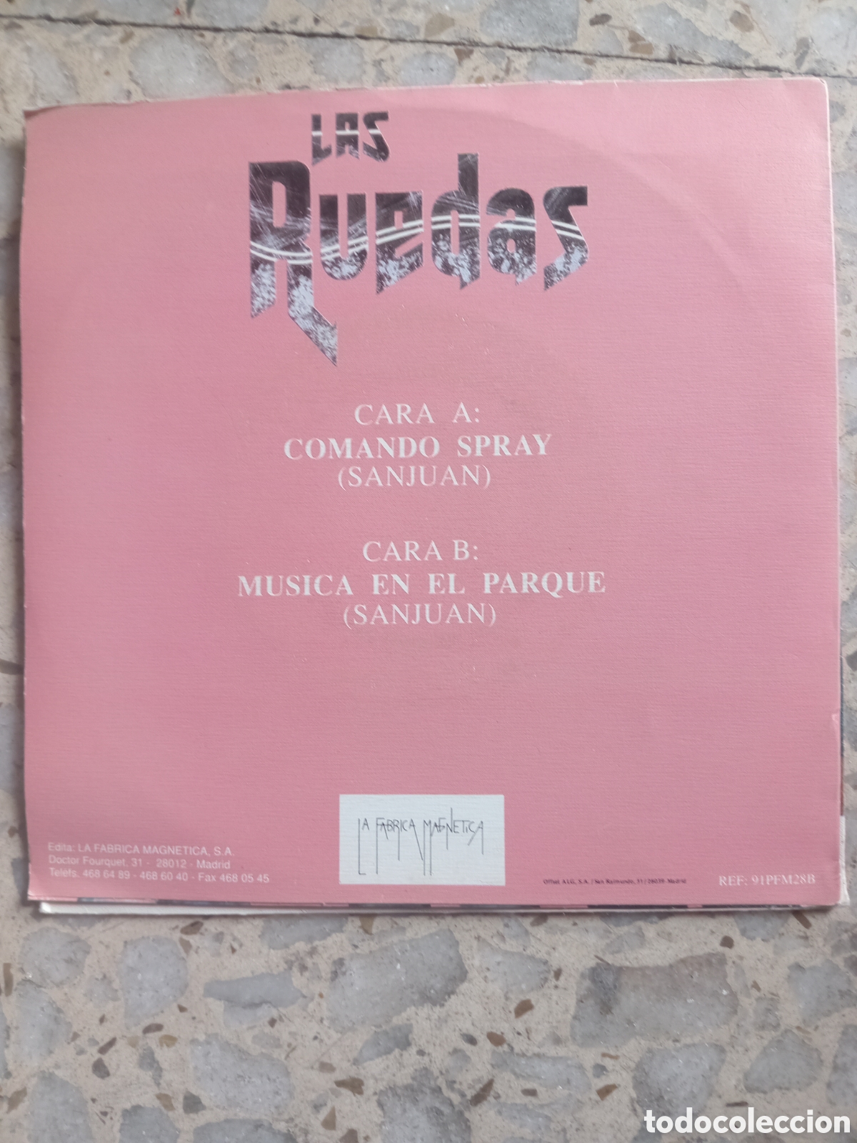 Discos de vinilo: SGL LAS RUEDAS COMANDO SPRAY 1991 PROMO - Foto 2