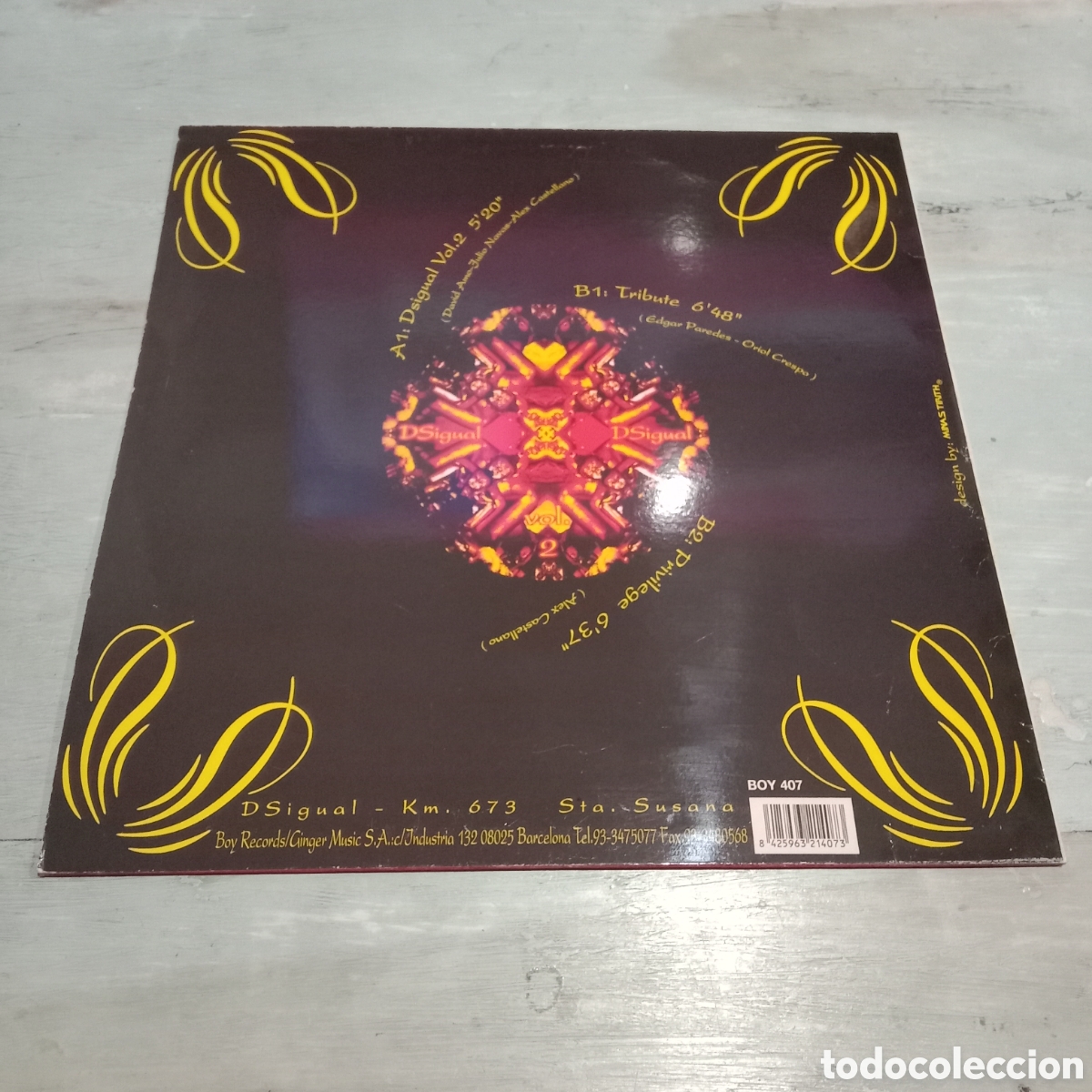 Discos de vinilo: D SIGUAL - DSIGUAL VOL. 2 - MAXI-SINGLE 12&rdquo; - Foto 2