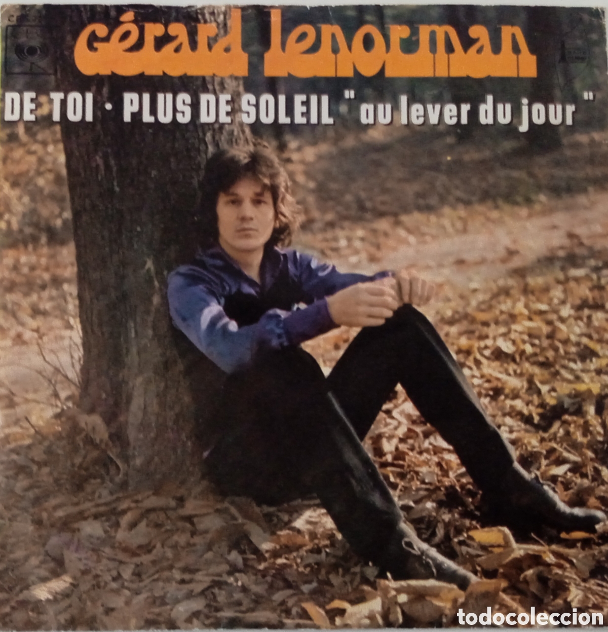 Discos de vinilo: G&Eacute;RARD LENORMAN - De toi (1972) disco de vinilo single - Foto 1