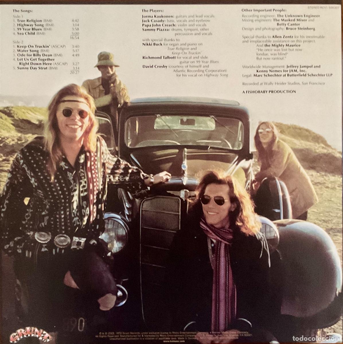 Discos de vinilo: HOT TUNA &mdash;&mdash;&mdash;- BURGERS - Foto 2