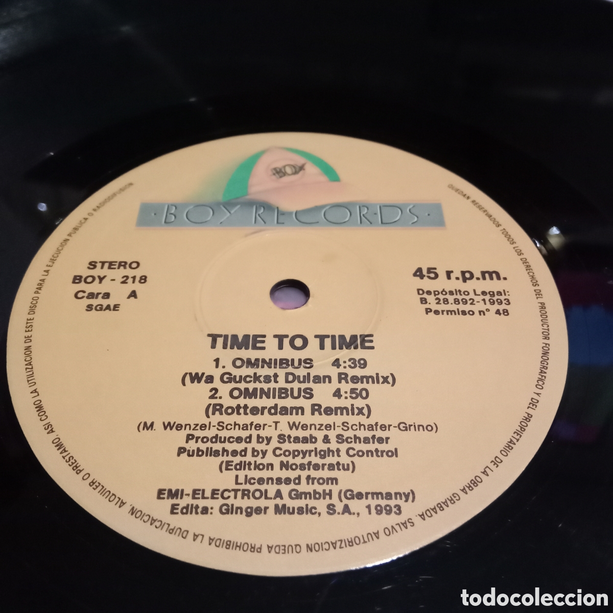 Discos de vinilo: TIME TO TIME - OMNIBUS - MAXI-SINGLE 12&rdquo; - Foto 6