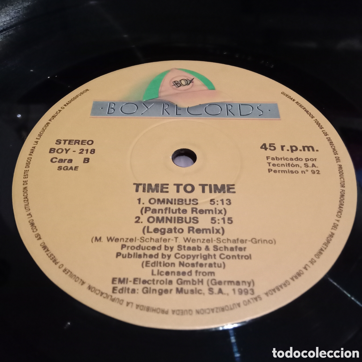 Discos de vinilo: TIME TO TIME - OMNIBUS - MAXI-SINGLE 12&rdquo; - Foto 7