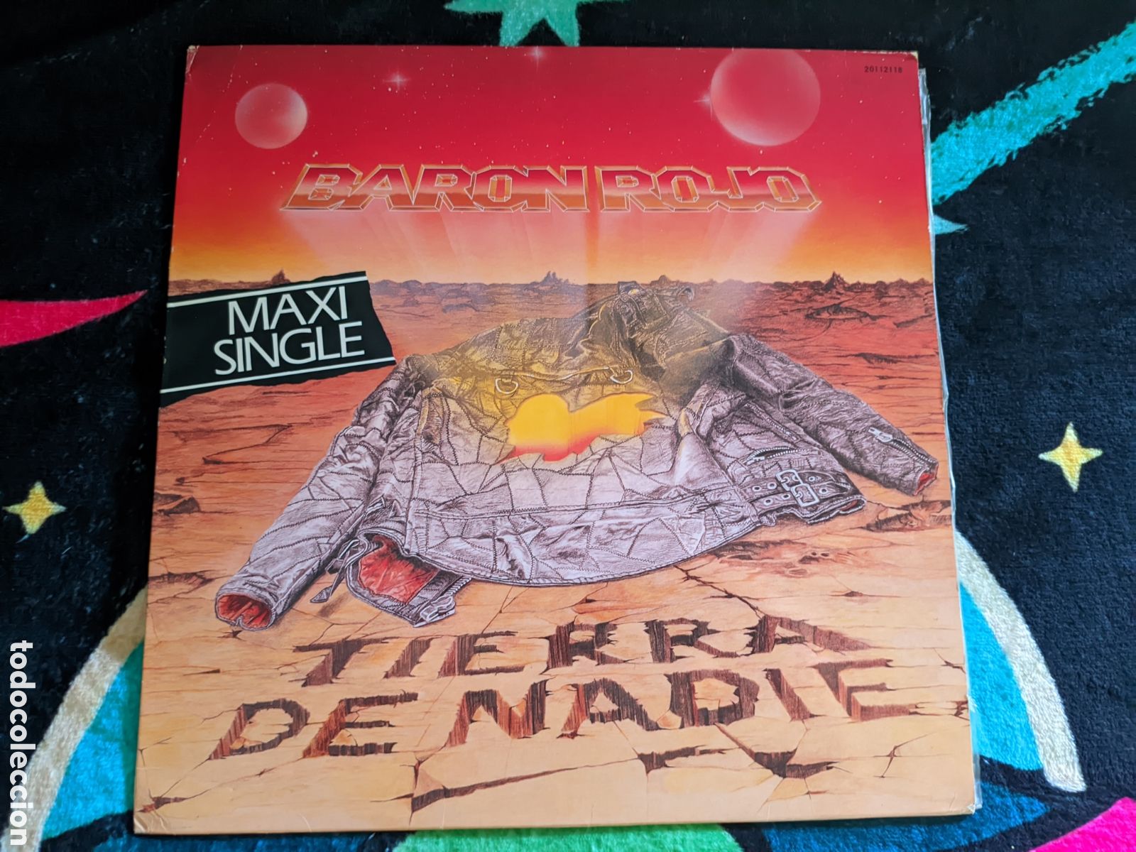 Discos de vinilo: // Bar&oacute;n Rojo &ndash; Tierra De Nadie - Maxi Chapa Espa&ntilde;a 1987