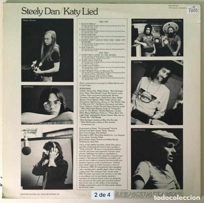 Discos de vinilo: Steely Dan - Katy Lied, Canada 1975 MCA Records* - Foto 2