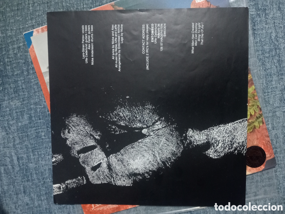 Discos de vinilo: Entombed - Left Hand Path / LP Original Vinilo 1990 Europa - Foto 7