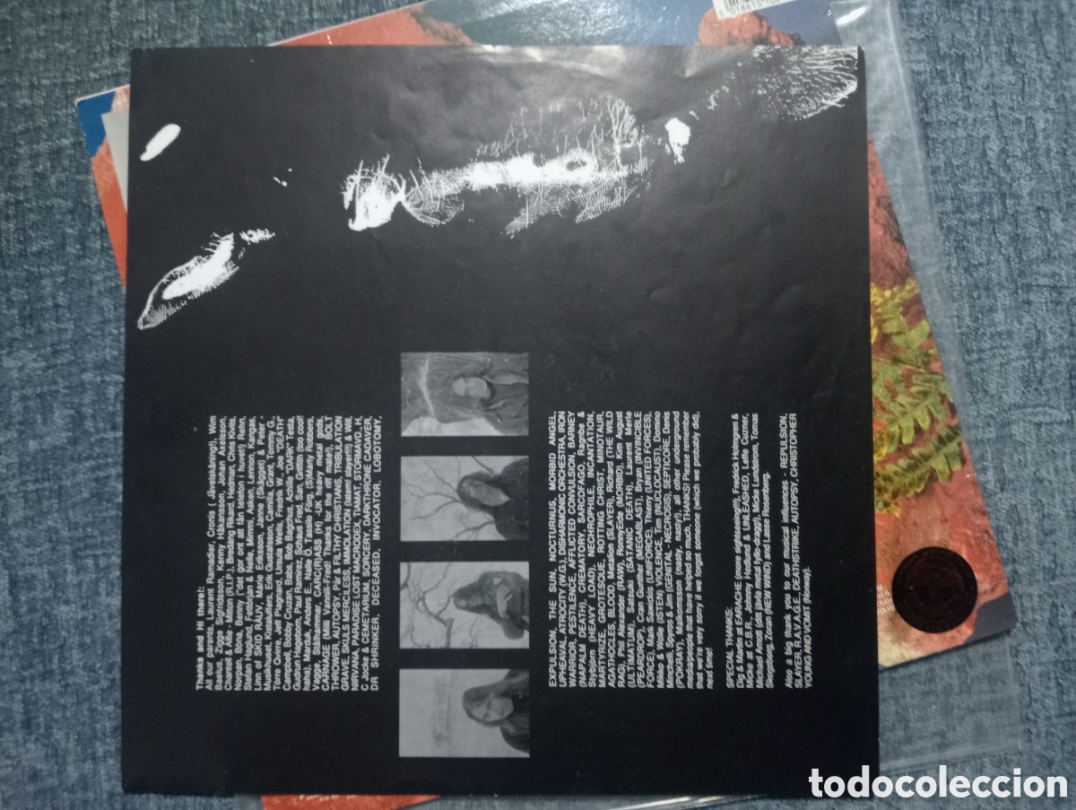 Discos de vinilo: Entombed - Left Hand Path / LP Original Vinilo 1990 Europa - Foto 8