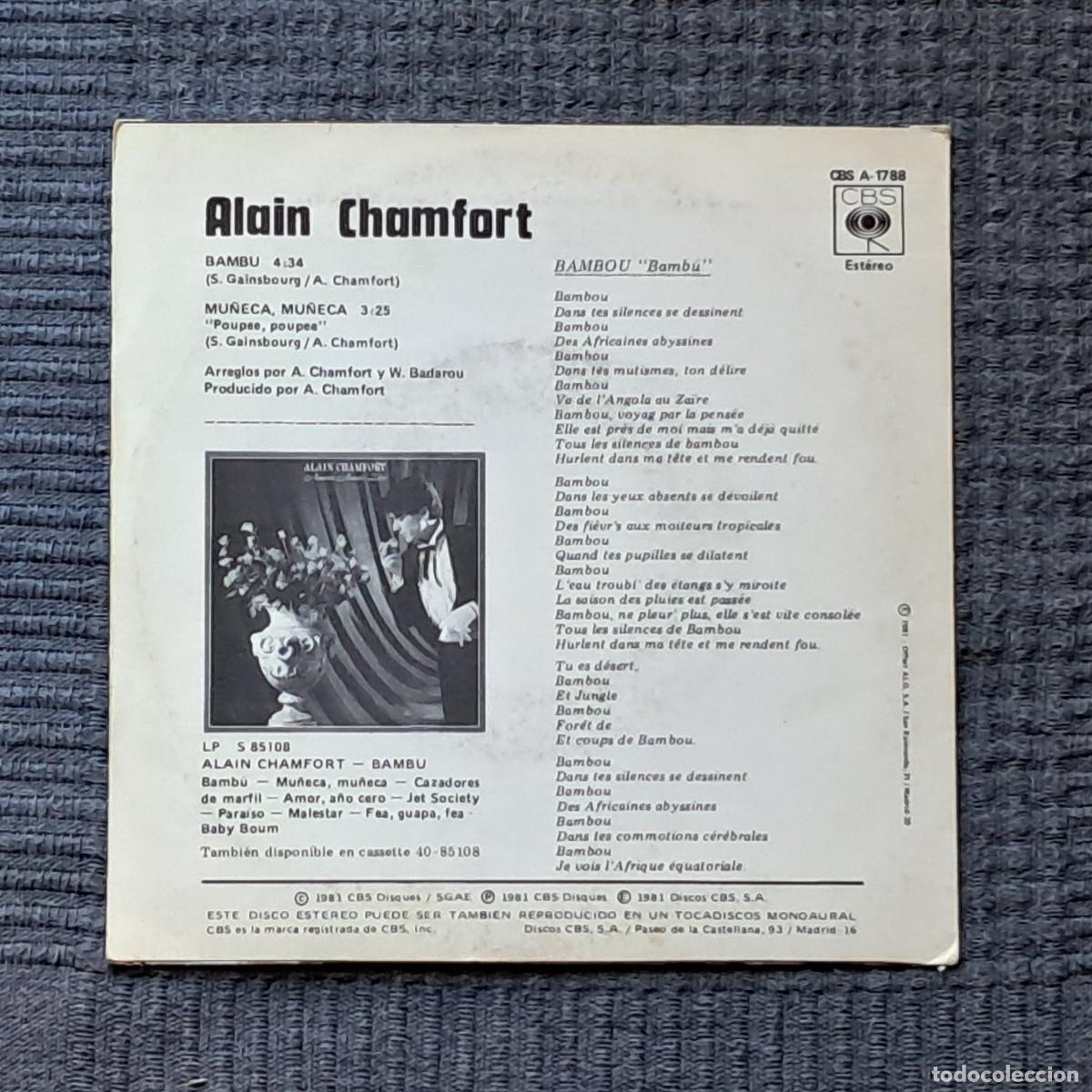 Discos de vinilo: ALAIN CHAMFORT &ndash; BAMB&Uacute; - Foto 2