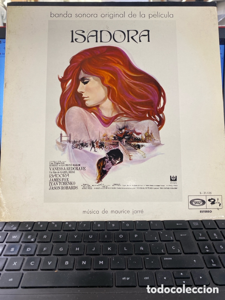 Discos de vinilo: BSO ISADORA - MAURICE JARRE LP SPAIN - Foto 1
