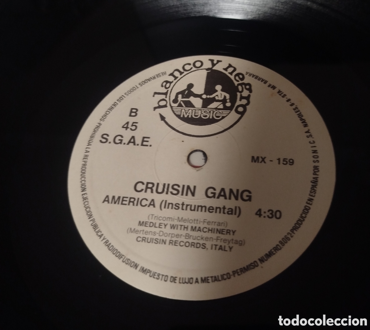 Discos de vinilo: Cruisin gang - Am&eacute;rica - Foto 3