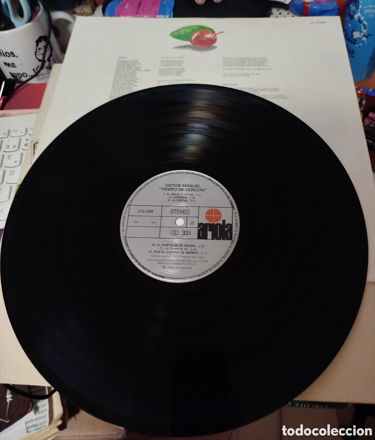 Discos de vinilo: Victor Manuel - tiempo de cerezas - Foto 2