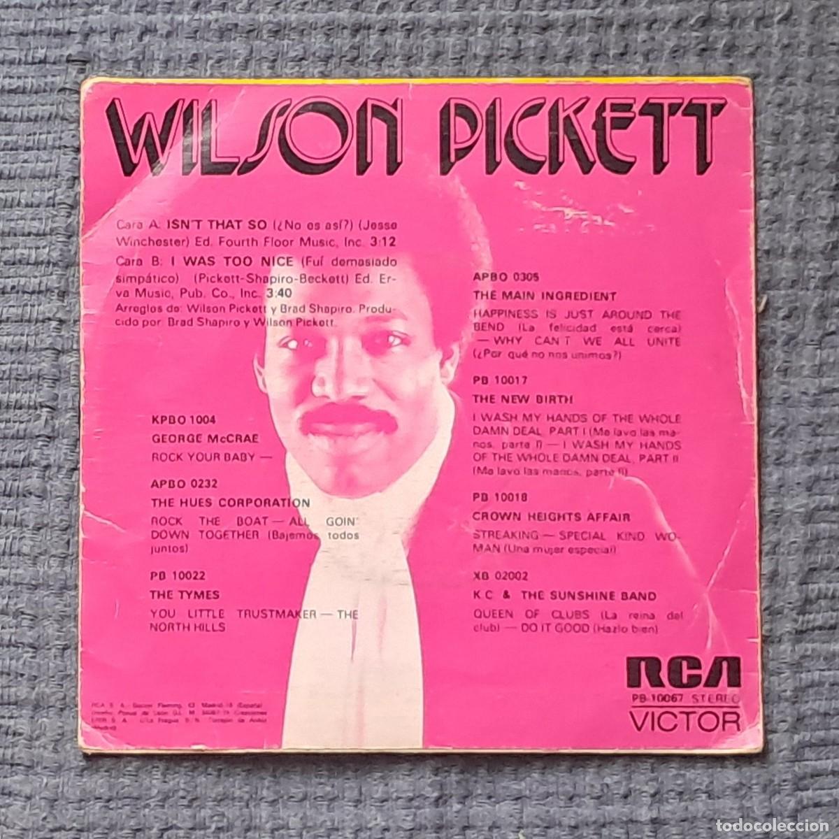 Discos de vinilo: WILSON PICKETT &ndash; ISNT THAT SO - Foto 2