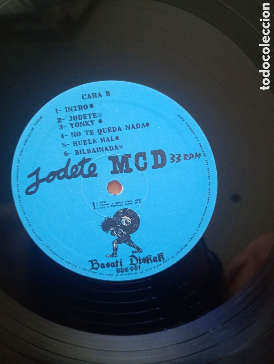 Discos de vinilo: MCS - Jodete. LP 1988 BDE 001 Basati diskak - Foto 3